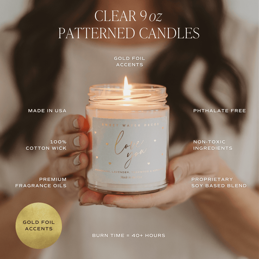 Game Day Green Soy Candle - Clear Jar - 9 oz Sweet Water Decor