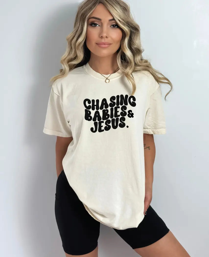 Chasing Babies + Jesus - THE ORIGINAL Saved by Grace Co.