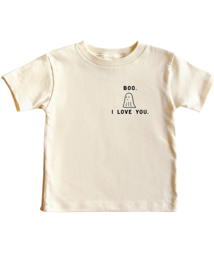 Boo, I love you - Pocket Style Tee - FINAL SALE Saved by Grace Co.