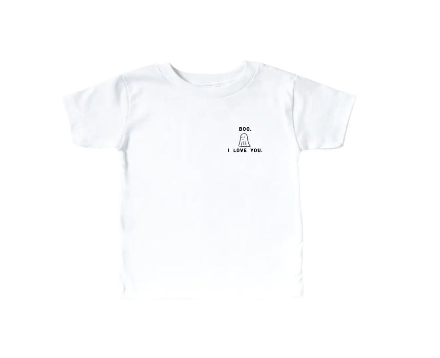 Boo, I love you - Pocket Style Tee - FINAL SALE Saved by Grace Co.