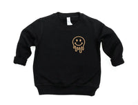 Drippy Smiley Pullover Saved by Grace Co.