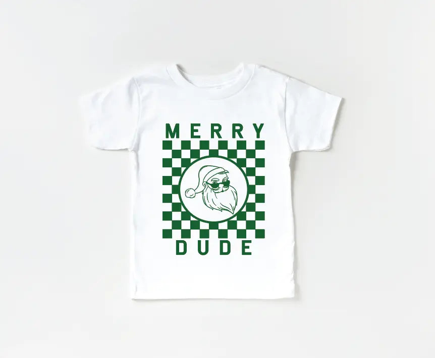 Merry Dude Checkered Tee Saved by Grace Co.