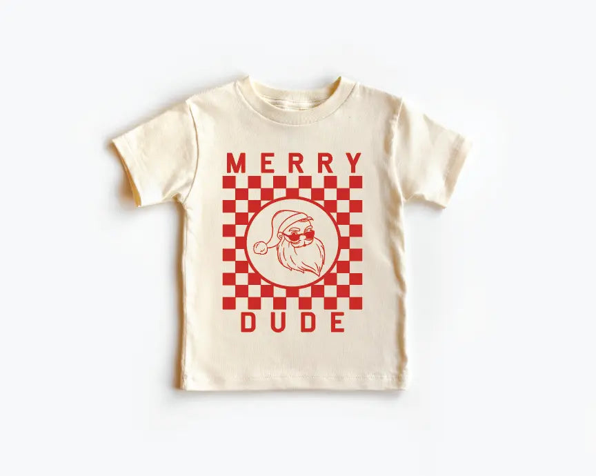 Merry Dude Checkered Tee Saved by Grace Co.