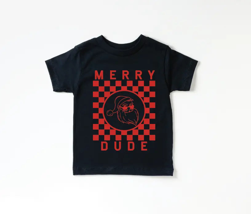 Merry Dude Checkered Tee Saved by Grace Co.