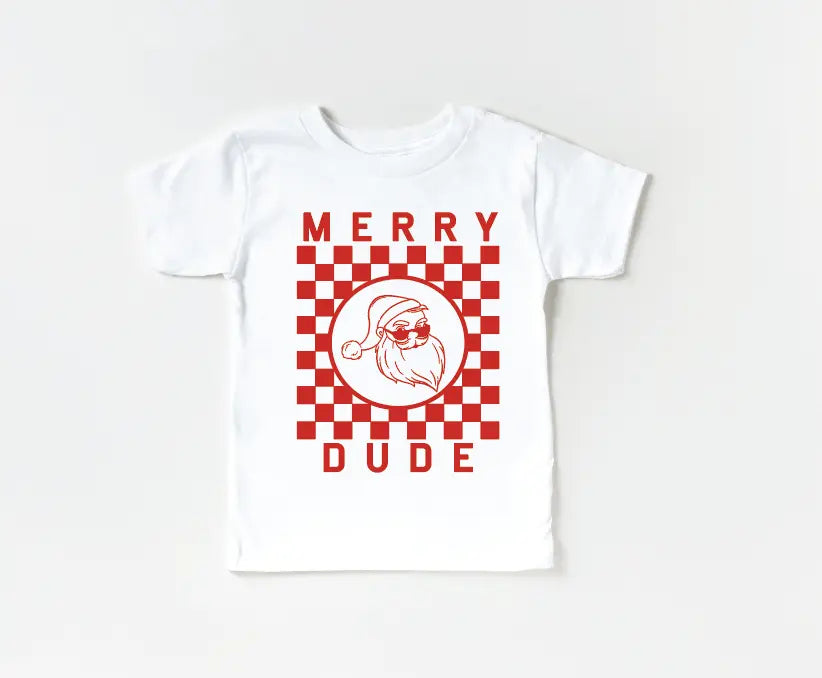 Merry Dude Checkered Tee Saved by Grace Co.
