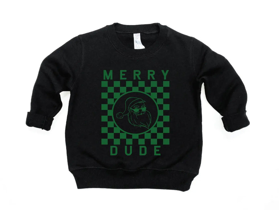 Merry Dude Checkered Sweatshirt Saved by Grace Co.