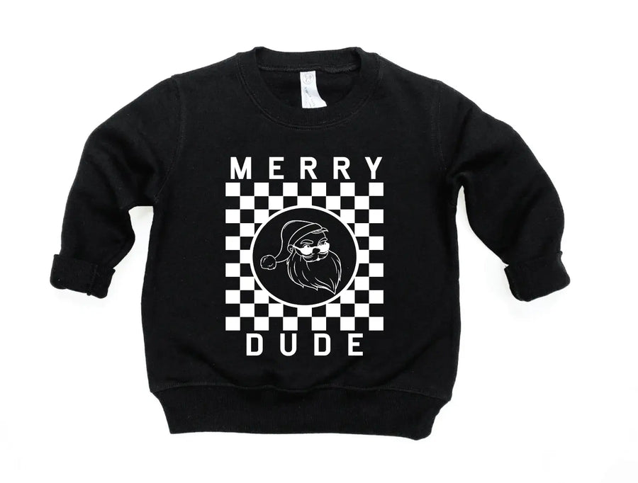 Merry Dude Checkered Sweatshirt Saved by Grace Co.