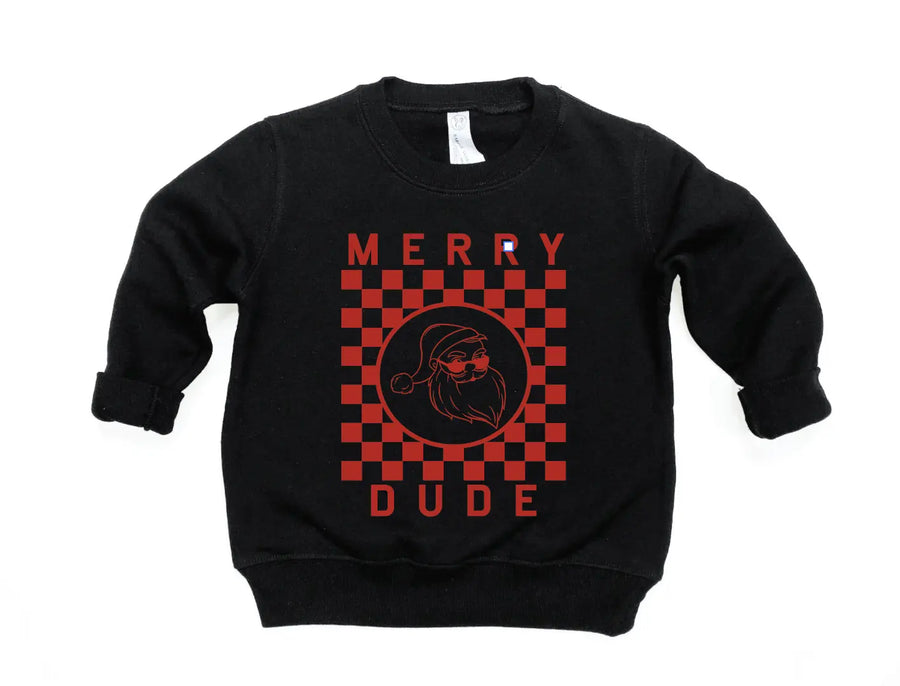 Merry Dude Checkered Sweatshirt Saved by Grace Co.