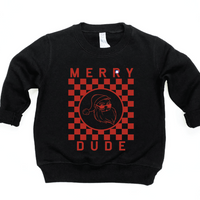 Merry Dude Checkered Sweatshirt