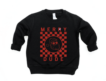 Merry Dude Checkered Sweatshirt