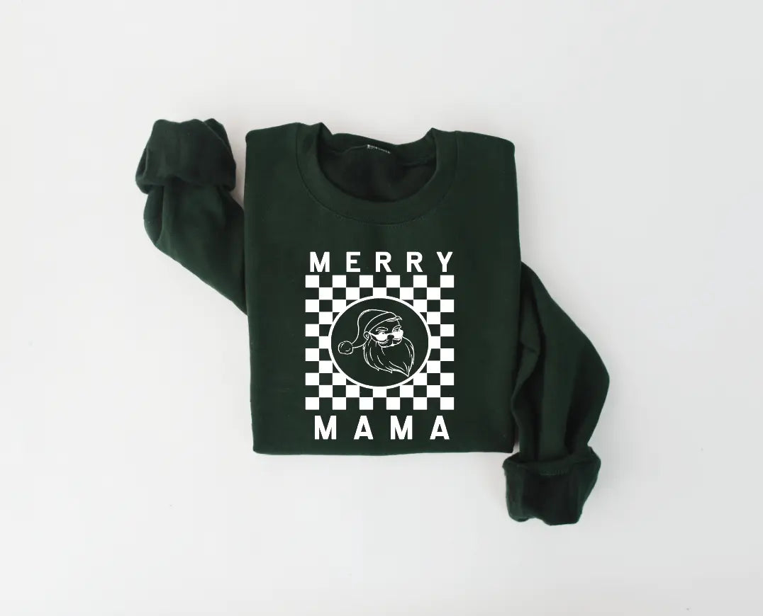 Merry Mama - Green Checkered Pullover Saved by Grace Co.