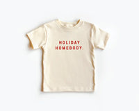 Holiday Homebody Kids Tee Saved by Grace Co.