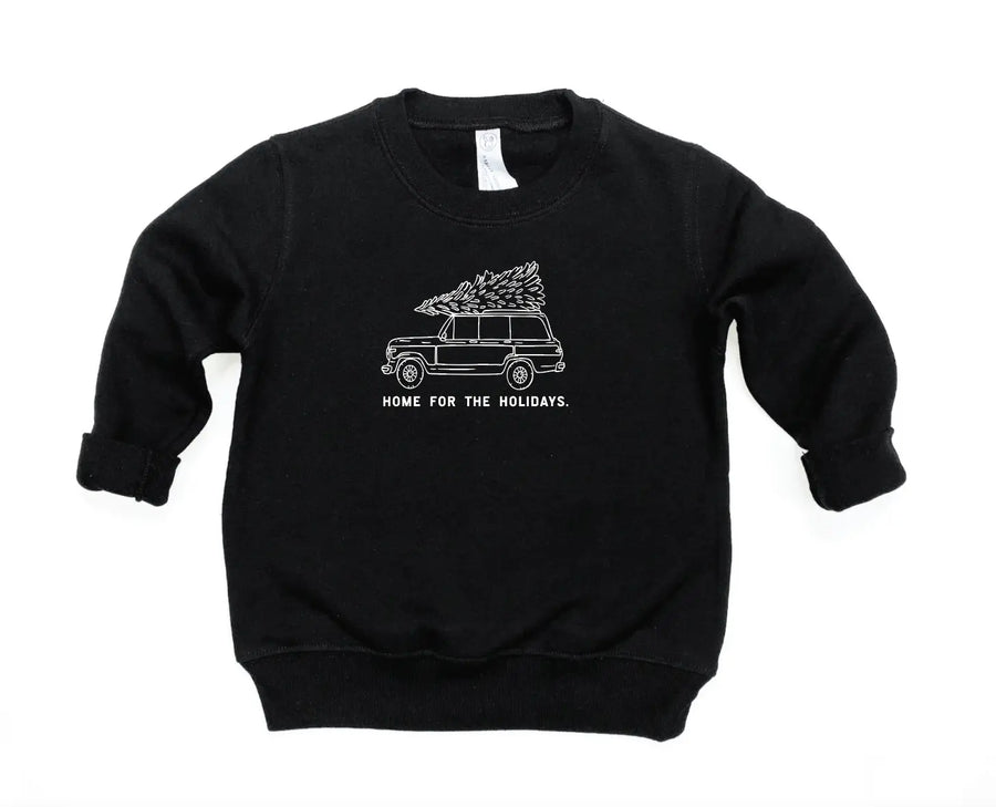 Home for the Holidays Kids Pullover Saved by Grace Co.