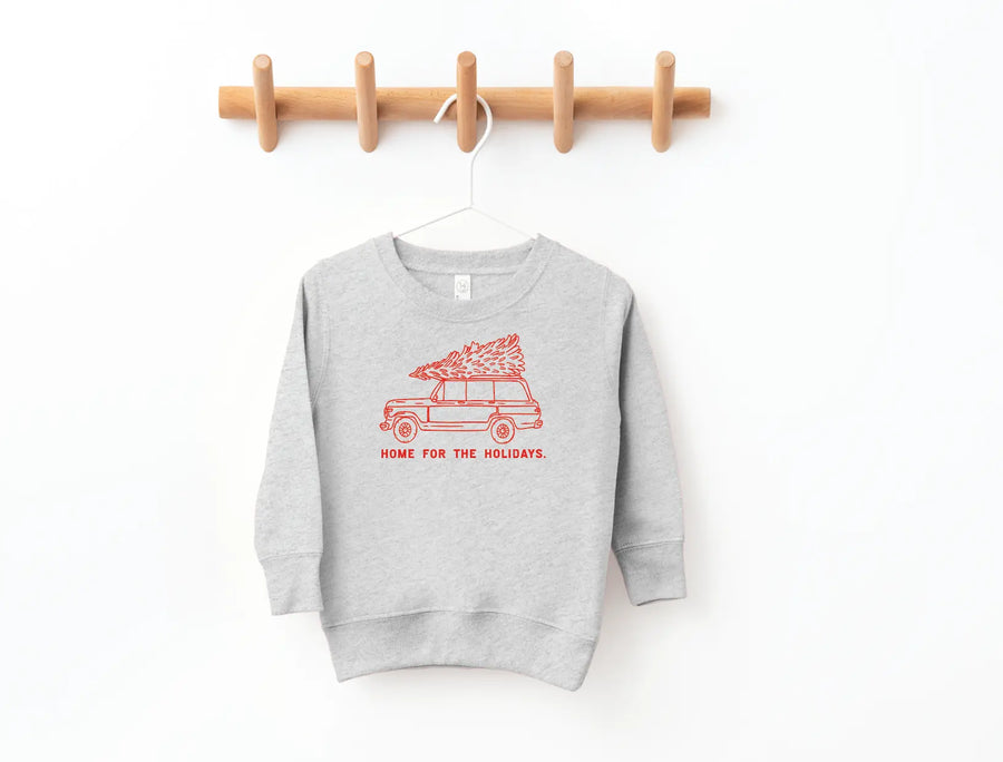 Home for the Holidays Kids Pullover Saved by Grace Co.