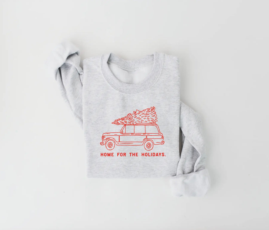Home for the Holidays Adult Pullover Saved by Grace Co.