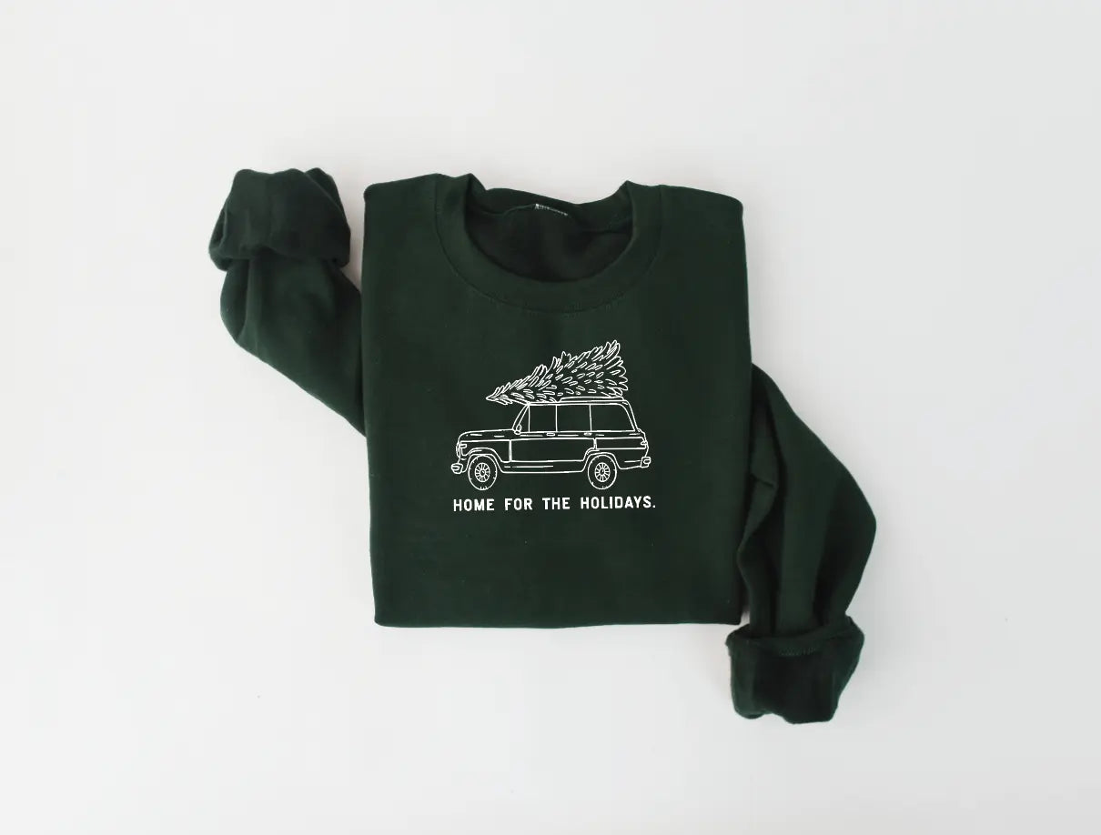 Home for the Holidays Adult Pullover Saved by Grace Co.