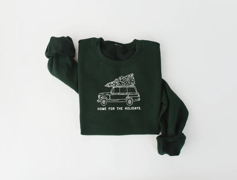 Home for the Holidays Adult Pullover Saved by Grace Co.