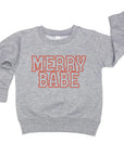 Merry Babe Collegiate Pullover Saved by Grace Co.