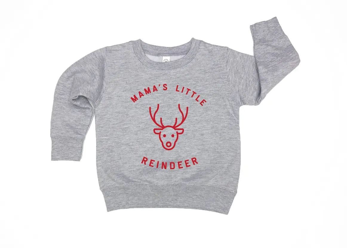 Mama's Little Reindeer Sweatshirt Saved by Grace Co.