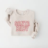Santa Baby Varsity Maternity Sweatshirt
