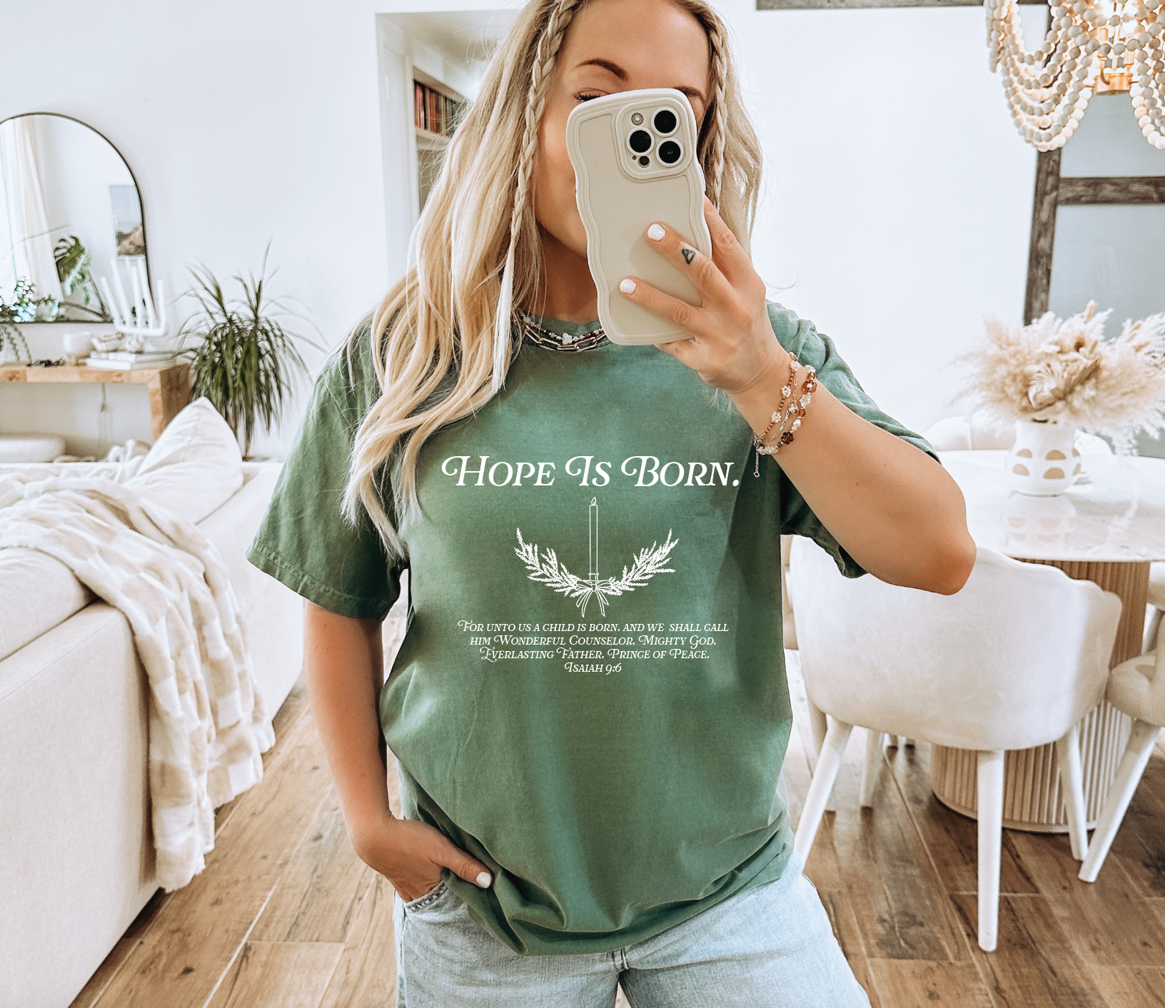 Hope is Born Isaiah 9:6  Tee