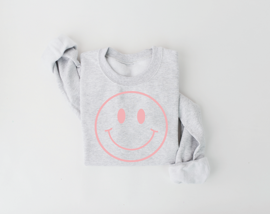 Smiley Comfy Sweatshirt - Door Buster