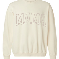 Mama Varsity Pullover - Comfort Colors