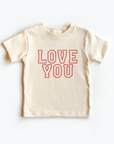 Love You Varsity Kids Tee