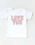 Love You Varsity Kids Tee