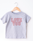 Love You Varsity Kids Tee