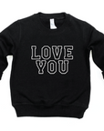 Love You Varsity Kids Pullover