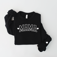 Mama with Hearts Varsity Sweatshirt