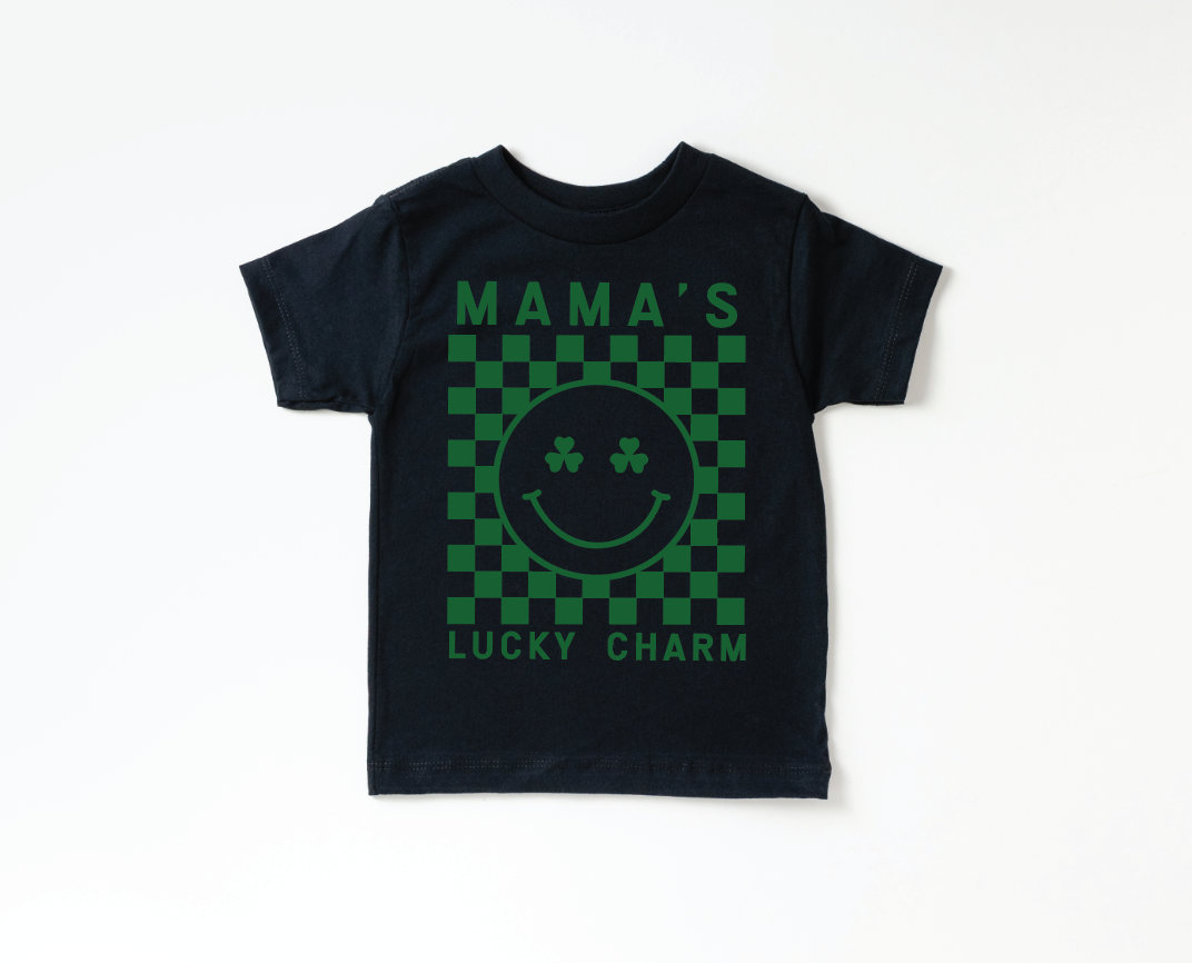 Mama&#39;s Lucky Charm Checkered Tee