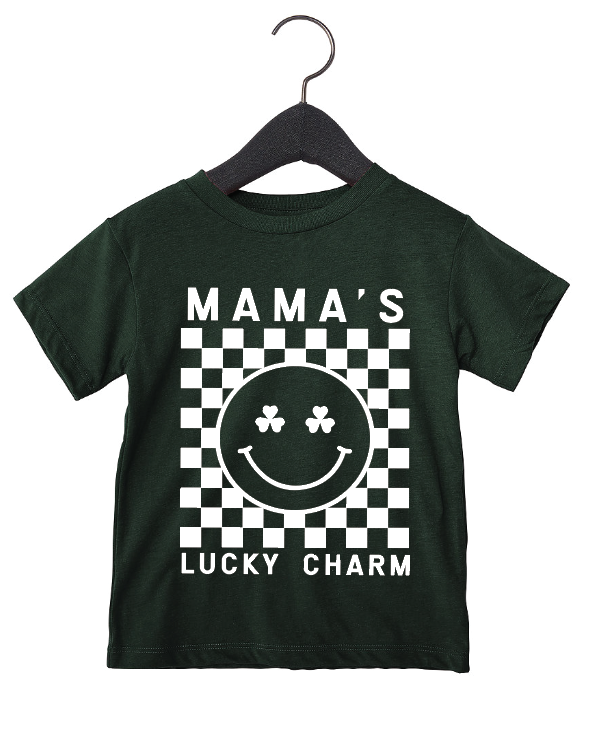 Mama&#39;s Lucky Charm Checkered Tee