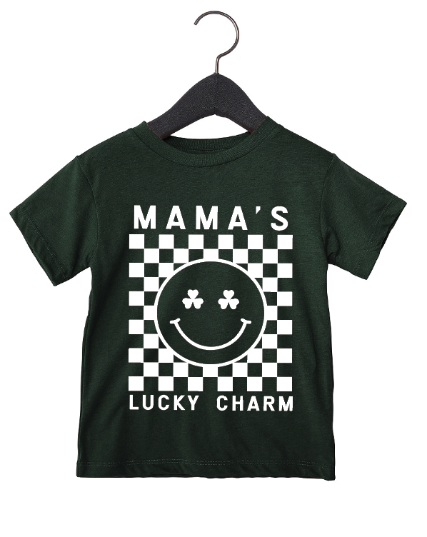 Mama's Lucky Charm Checkered Tee