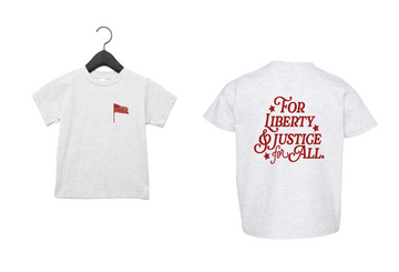 For Liberty & Justice For All - Front/Back Tee