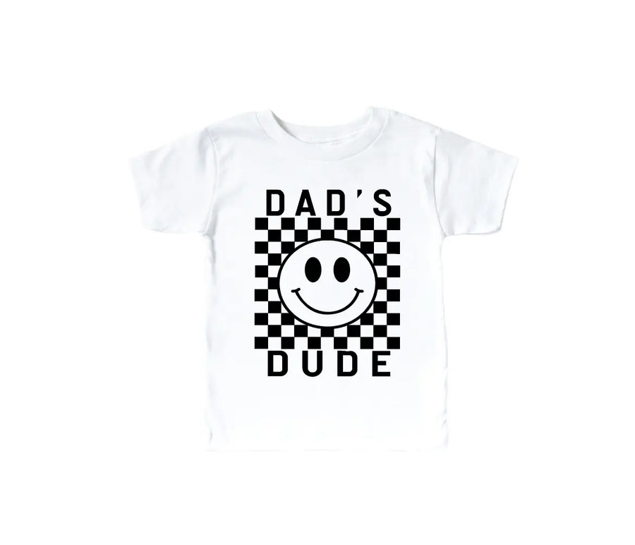 Dad's Dude Checkered Tee Saved by Grace Co.