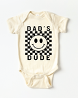 Dad's Dude Checkered Onesie