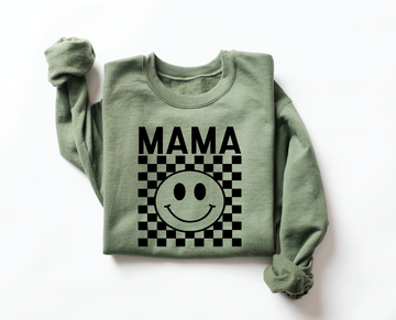 NEW COLORS - Mama Checkered Sweatshirt