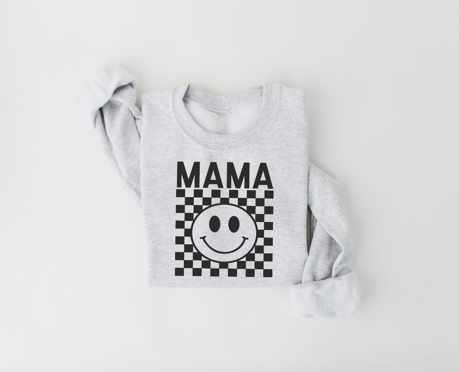 NEW COLORS - Mama Checkered Sweatshirt