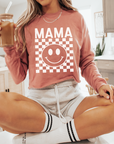 Mama Modest Crop Checkered Sweatshirt