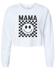 Mama Modest Crop Checkered Sweatshirt