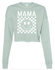 Mama Modest Crop Checkered Sweatshirt