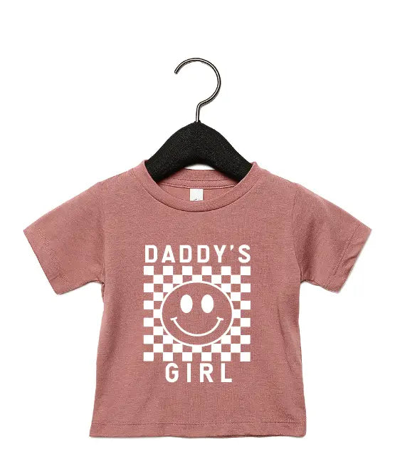Daddy's Girl Checkered Tee Saved by Grace Co.