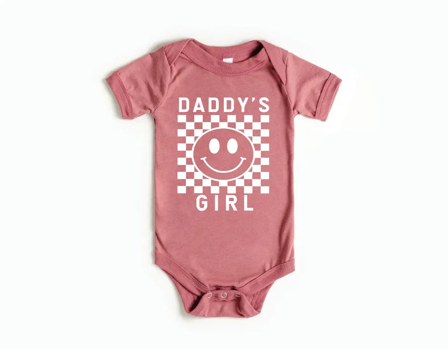 Daddy's Girl Checkered Onesie Saved by Grace Co.