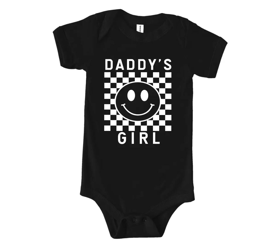 Daddy's Girl Checkered Onesie Saved by Grace Co.