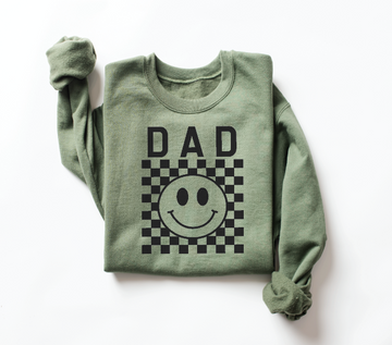 Dad Checkered Sweatshirt