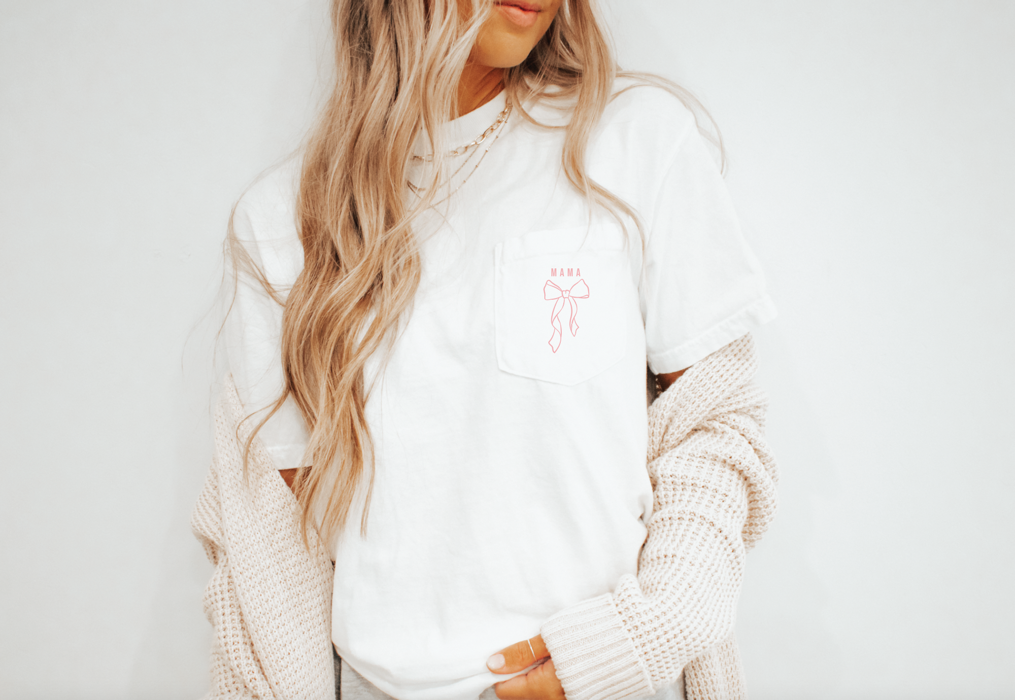 Mama Bow Pocket Tee