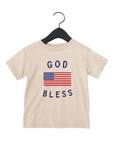 Classic God Bless the USA 4th of July Kids Graphic Tee