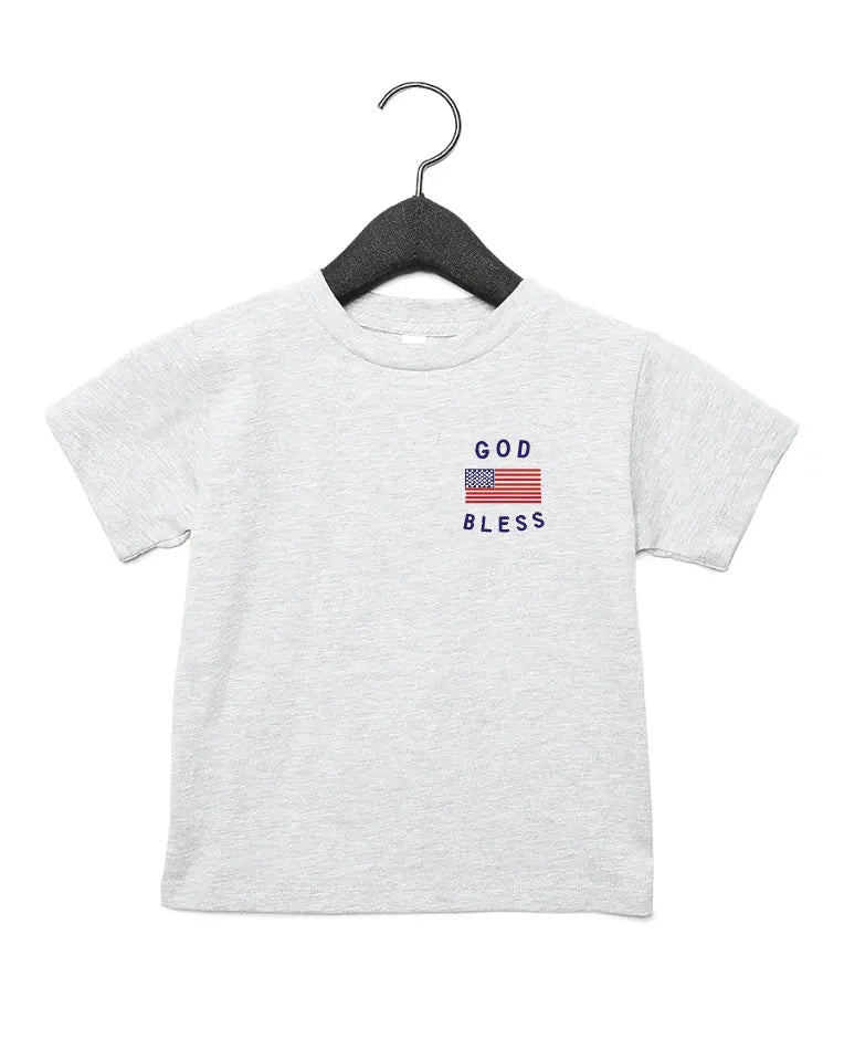 Classic God Bless the USA 4th of July - Pocket Style Saved by Grace Co.